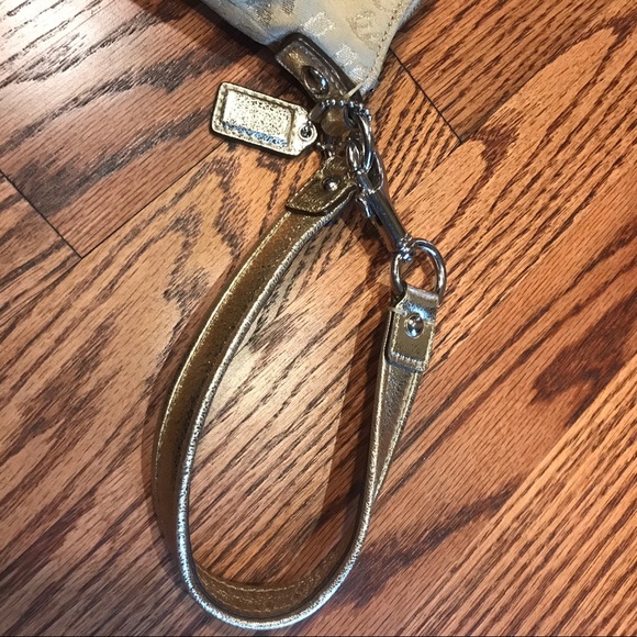 COACH gold wristlet - Picture 6 of 8
